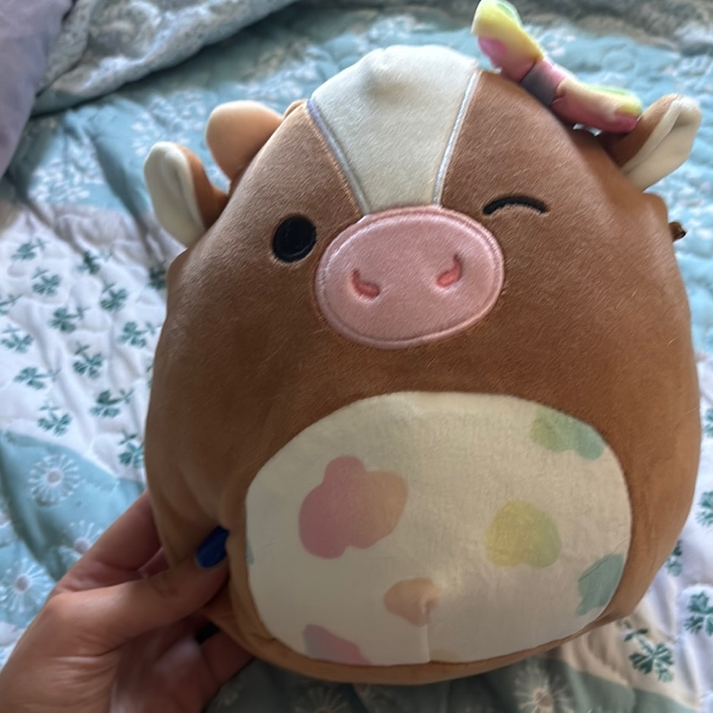 Squishmallows Brown and Pink Stuffed Animal
